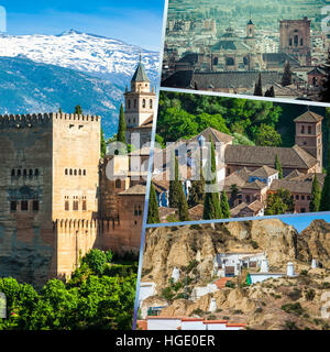 Collage di granada,Spagna (le mie foto) Foto Stock