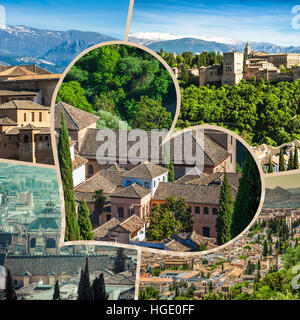 Collage di granada,Spagna (le mie foto) Foto Stock