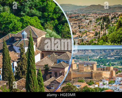 Collage di granada,Spagna (le mie foto) Foto Stock