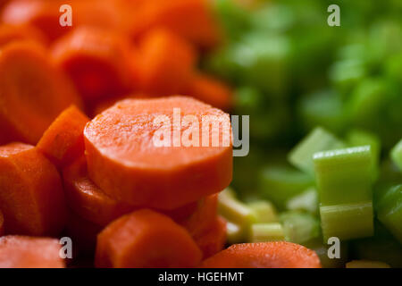 Verdure carote cipolle sedano Foto Stock