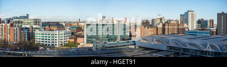 Leeds City Centre skyline, West Yorkshire, Regno Unito Foto Stock