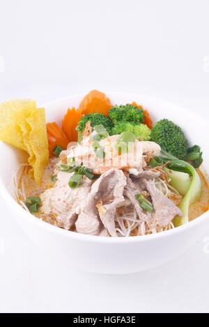 Laksa noodle soup Foto Stock
