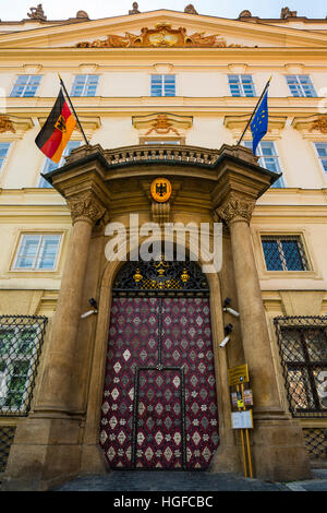Ambasciata Tedesca a Praga Foto Stock