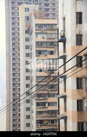 Appartamento massicci edifici di Chongqing Cina Foto Stock