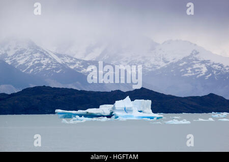 Iceberg sul Lago Argentino, El Calafate, Parque Nacional Los Glaciares, Patagonia, Argentina, Sud America Foto Stock