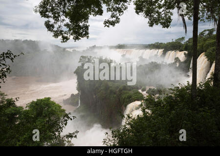 Cascate di Iguassù, Parco Nazionale di Iguazu, Provincia Misiones, Nordest, Argentina, Sud America Foto Stock