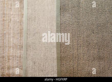 Lino tessile e texture luogo per il testo Foto Stock