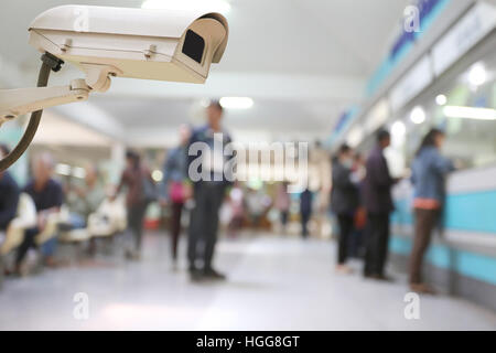 Telecamera TVCC video registratore digitale in ospedale per la sicurezza del posto. Foto Stock