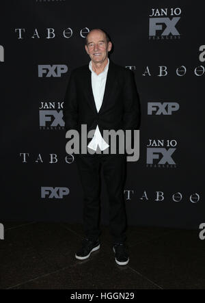 Los Angeles, California, USA. 9 Gen, 2017. David Hayman assiste la premiere di FX "tabù" al Teatro DGA su Gennaio 9, 2017 a Los Angeles, California. Credito: MediaPunch Inc/Alamy Live News Foto Stock