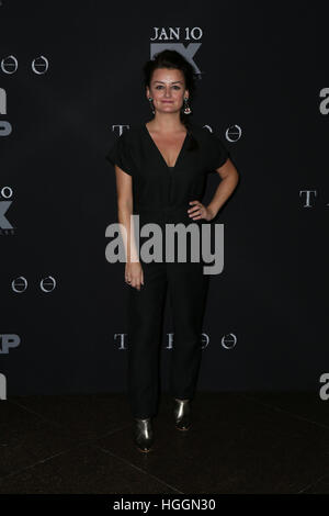 Los Angeles, California, USA. 9 Gen, 2017. Alison Wright assiste la premiere di FX "tabù" al Teatro DGA su Gennaio 9, 2017 a Los Angeles, California. Credito: MediaPunch Inc/Alamy Live News Foto Stock