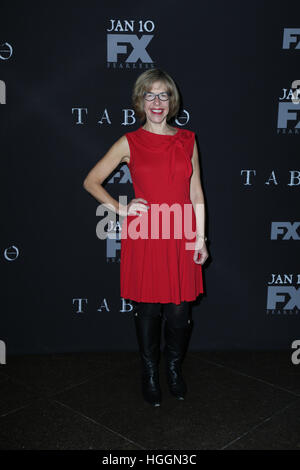 Los Angeles, California, USA. 9 Gen, 2017. Jackie Hoffman assiste la premiere di FX "tabù" al Teatro DGA su Gennaio 9, 2017 a Los Angeles, California. Credito: MediaPunch Inc/Alamy Live News Foto Stock