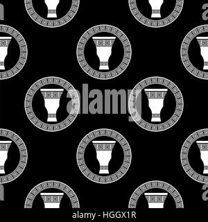 Vaso greco Pattern senza giunture Foto Stock