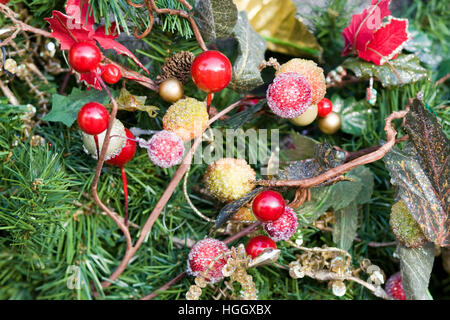 Le decorazioni di Natale Foto Stock