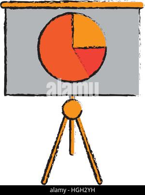 Attività di disegno grafico di presentazione della scheda di finanziamento Illustrazione Vettoriale