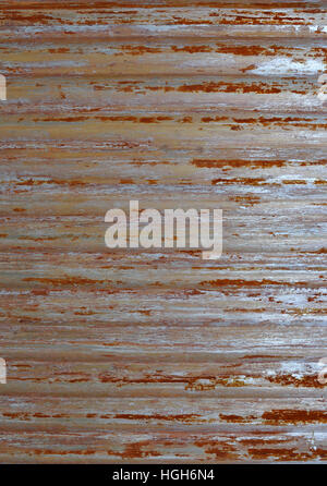 Metallo arrugginito astratto di parete di sfondo. Grunge, vecchio e urban. Foto Stock