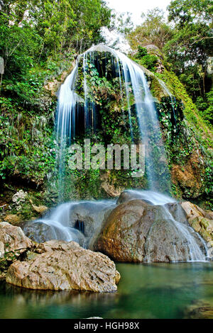 Bella cascata in Soroa, (Vinales) Pinar del Rio, Cuba Foto Stock