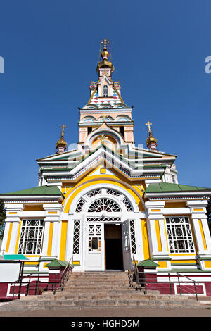 Cattedrale Zenkov nel Parco Panfilov, Almaty, Kazakhstan Foto Stock