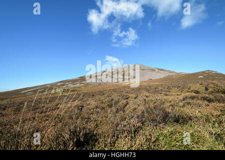 Yr Eifl (i rivali) visto dal Llyn via costiera sull'Lleyn Peninsula North Wales UK Foto Stock