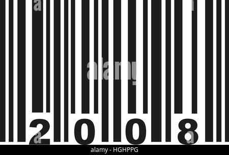Codice a barre 2008 Foto Stock