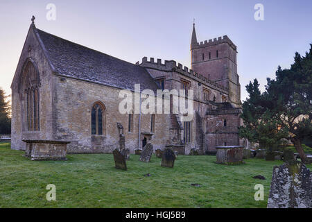 Santa Maria Vergine Chiesa, Hawkesbury, Gloucestershire Foto Stock