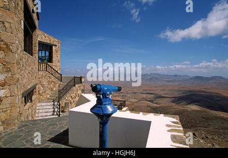 La vista dal Mirador Morro Velosa alla Valle de Santa Ines, Betancuria, Fuerteventura, Isole Canarie, Spagna Foto Stock