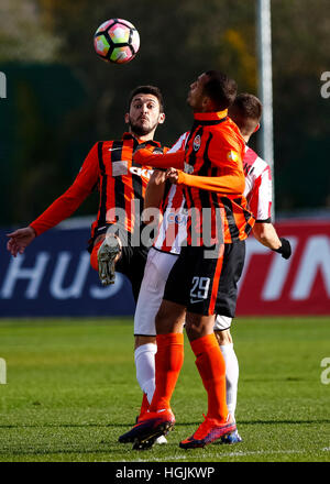 La Manga Club, Spagna. Il 22 gennaio 2017. Partita amichevole tra FC Shakhtar Donetsk vs KS Cracovia presso il La Manga Club. © ABEL F. ROS/Alamy Live News Foto Stock