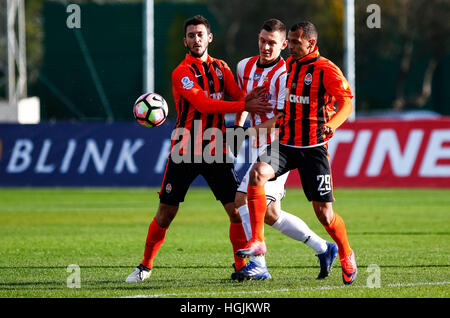 La Manga Club, Spagna. Il 22 gennaio 2017. Partita amichevole tra FC Shakhtar Donetsk vs KS Cracovia presso il La Manga Club. © ABEL F. ROS/Alamy Live News Foto Stock