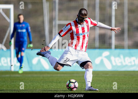 La Manga Club, Spagna. Il 22 gennaio 2017. Partita amichevole tra FC Shakhtar Donetsk vs KS Cracovia presso il La Manga Club. © ABEL F. ROS/Alamy Live News Foto Stock