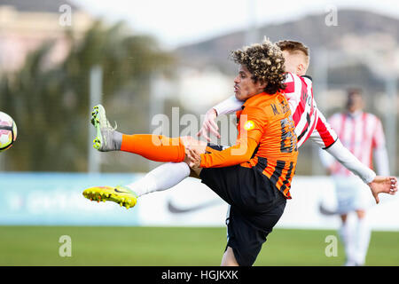 La Manga Club, Spagna. Il 22 gennaio 2017. Partita amichevole tra FC Shakhtar Donetsk vs KS Cracovia presso il La Manga Club. © ABEL F. ROS/Alamy Live News Foto Stock