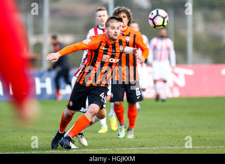 La Manga Club, Spagna. Il 22 gennaio 2017. Partita amichevole tra FC Shakhtar Donetsk vs KS Cracovia presso il La Manga Club. © ABEL F. ROS/Alamy Live News Foto Stock