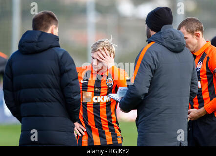 La Manga Club, Spagna. Il 22 gennaio 2017. Partita amichevole tra FC Shakhtar Donetsk vs KS Cracovia presso il La Manga Club. © ABEL F. ROS/Alamy Live News Foto Stock