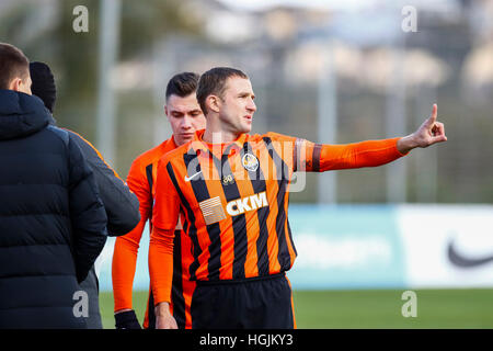 La Manga Club, Spagna. Il 22 gennaio 2017. Partita amichevole tra FC Shakhtar Donetsk vs KS Cracovia presso il La Manga Club. © ABEL F. ROS/Alamy Live News Foto Stock