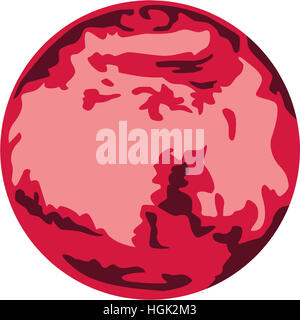 Simbolo di Marte Foto Stock