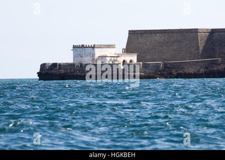 Cappella di Nossa Senhora de Baluarte, forte di Sao Sebastiao, Isola di Mozambico (Ilha de Mocambique), Mozambico Foto Stock