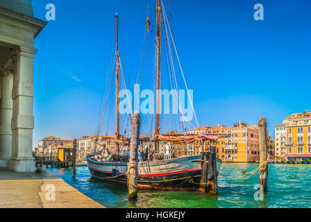 Vista panoramica presso la città di Venezia, Italia. Foto Stock