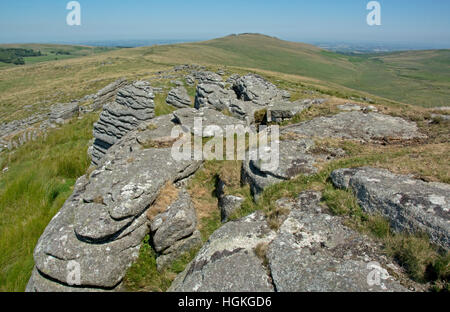Oke Tor su la northwestern Dartmoor Foto Stock