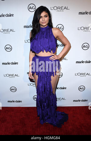 West Hollywood, California, Stati Uniti d'America. Decimo gen, 2017. Kylie Jenner arriva per Marie Claire Image Makers 2017 a catturare la. © Lisa O'Connor/ZUMA filo/Alamy Live News Foto Stock