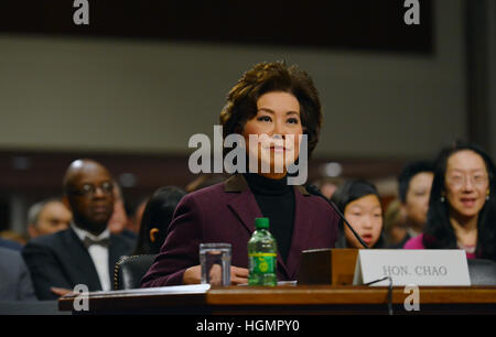 Elaine Cho testimonia a sua audizione di conferma di essere la Sec del mezzo di trasporto Foto Stock