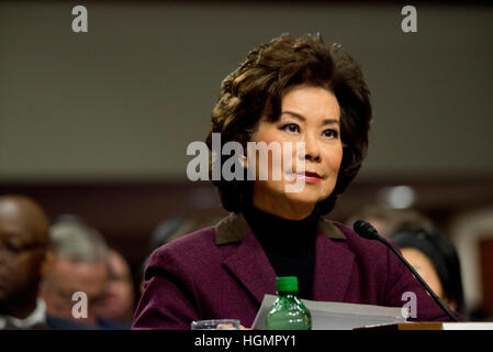 Elaine Cho testimonia a sua audizione di conferma di essere la Sec del mezzo di trasporto Foto Stock