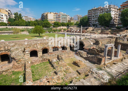 Salonicco Forum romano. Macedonia, Grecia Foto Stock