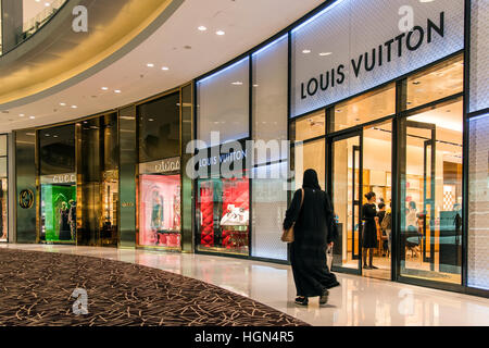 Fashion Avenue, centro commerciale di Dubai, Dubai, Emirati Arabi Uniti Foto Stock