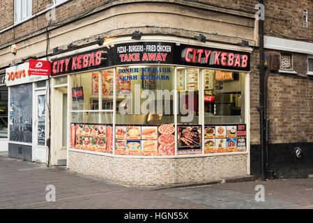 La città kebab fast food takeway e ristorante in Regent Street Cambridge Regno Unito Foto Stock