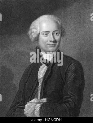 Jean-Baptiste Le Rond d'Alembert, 1717-1783, un matematico francese, mechanician, fisico, filosofo e teorico musicale Foto Stock