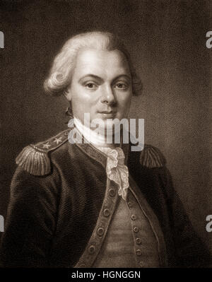 Jean François de Galaup, Comte de Lapérouse, 1741-1788, la marina francese officer e explorer Foto Stock