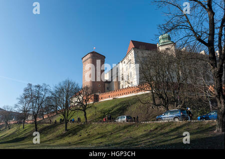 Il castello di Wavel, Cracovia Foto Stock