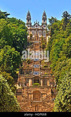 Santuario di Nossa Senhora dos Remédios Lamego Portogallo Foto Stock