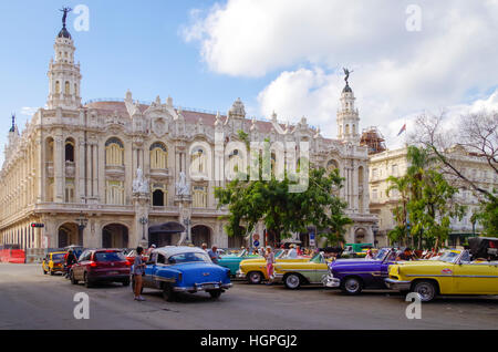 Gran Teatro de La Habana alias grande teatro di l'Avana a l'Avana, Cuba Foto Stock