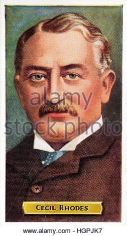 Cecil John Rhodes 1853 -1902, British imprenditore e politico in Sud Africa Foto Stock