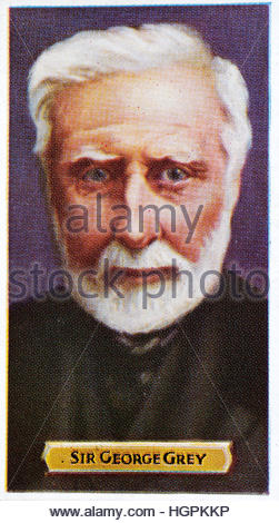 Sir George Gray 1812 - 1898, coloniale governatore del Sud Australia, Nuova Zelanda e Sud Africa Foto Stock
