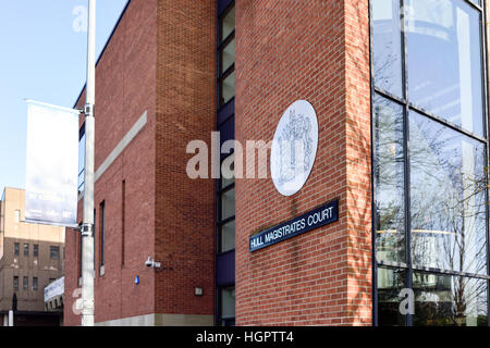 Kingston-Upon-Hull ,East Riding of Yorkshire,UK.Hull Magistrates Court. Foto Stock